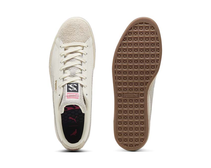 Puma Suede STAPLE Warm White Alpine Snow sole — vintage rubber sole Puma