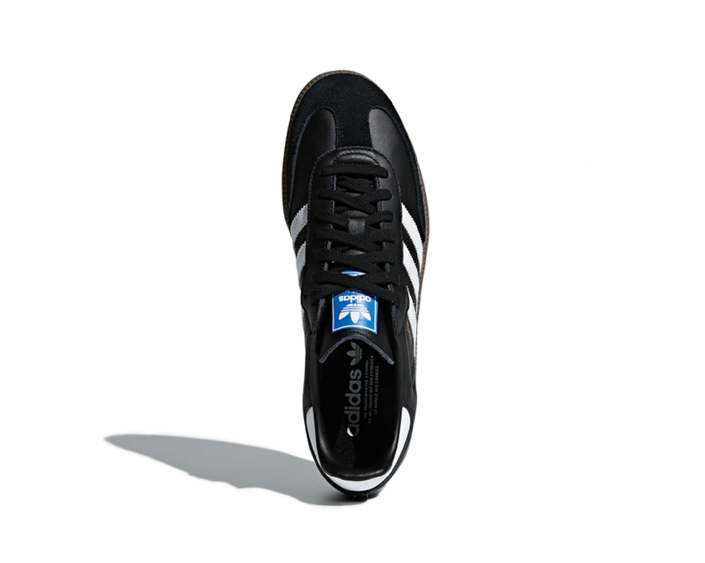 Adidas Samba OG Core Black Detail — Premium-Leder und Samba-Emblem