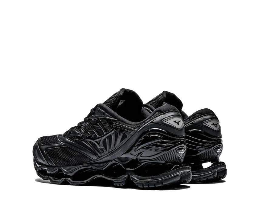 Mizuno Wave Prophecy LS Black Sohle — Wave-Sohle Hochleistung