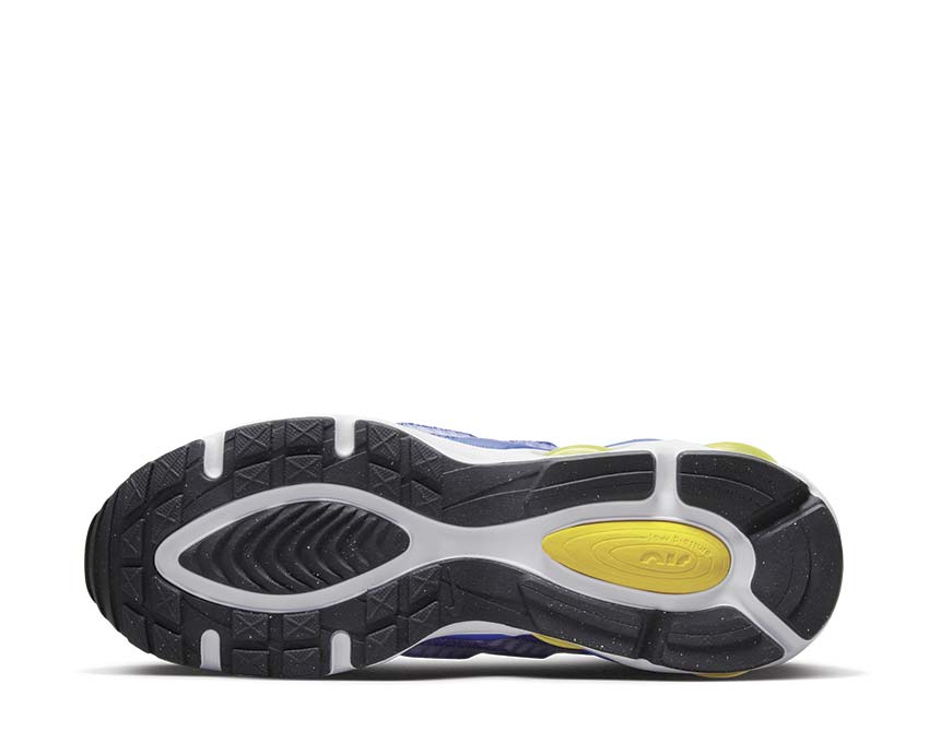 Nike Air Max TW White Speed Yellow Racer Blue Black — vue de dessus
