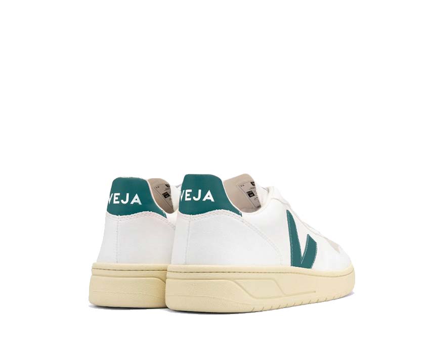 Veja V-10 White/Brittany sole — natural rubber sole