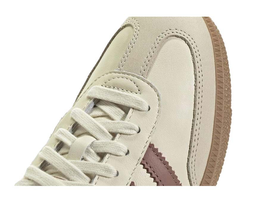 Adidas Samba OG Warm Clay vue latérale — profil court tennis cuir doux