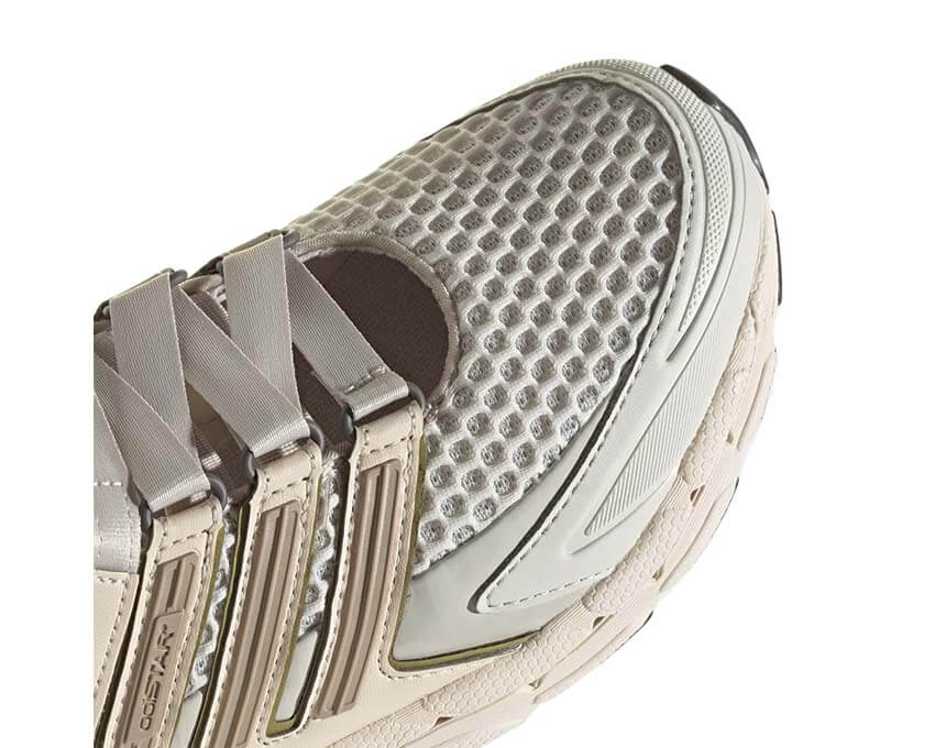 Adidas Adistar Control 5 MJ Wonder Beige vue latérale — tige mesh beige running contrôle