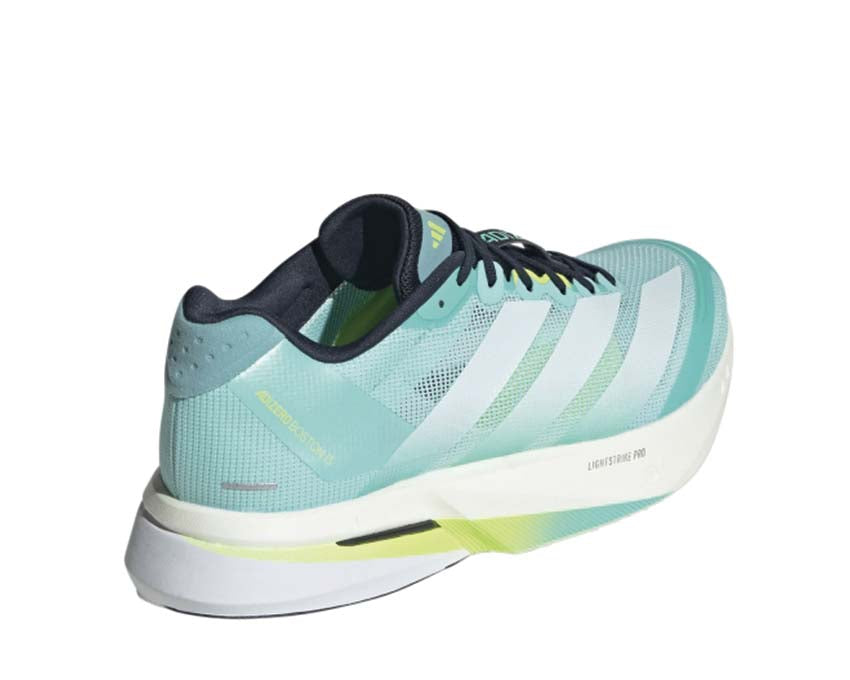 Adidas Adizero Boston 13 Flash Aqua détail — mesh structuré