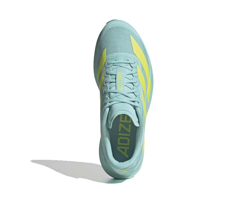 Adidas Adizero Evo SL Flash Aqua — vue dessus