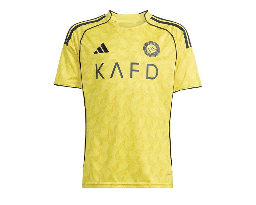 Adidas Al Nassr FC 25/26 Home Jersey Kids — maglia home bambino stagione 2025-2026