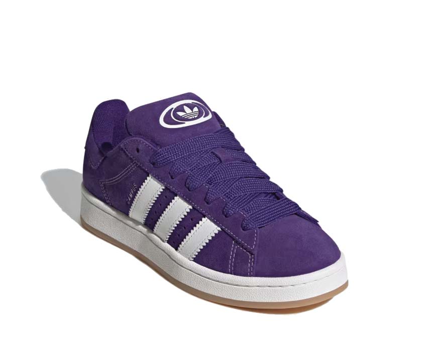 Adidas Campus 00S W Collegiate Purple vue latérale — silhouette chunky rétro