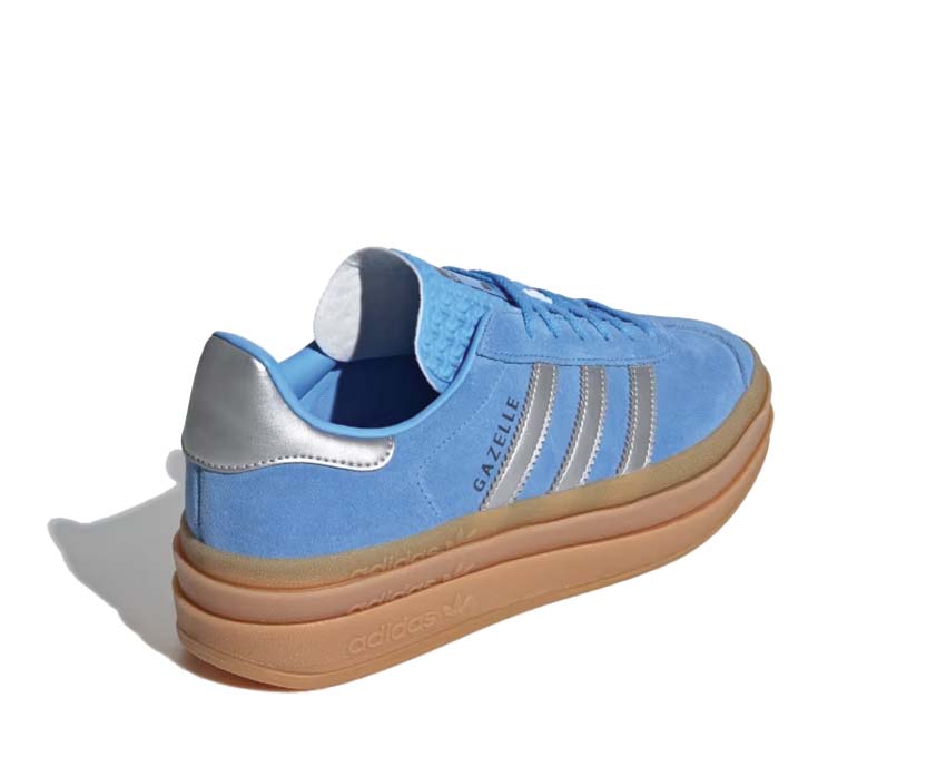 Adidas Gazelle Bold W Blue Burst suola — suola platform gomma blu spessa
