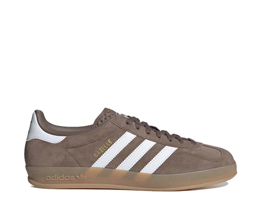 Adidas Gazelle Indoor Earth Strata — women's earthy suede indoor rubber sole sneaker