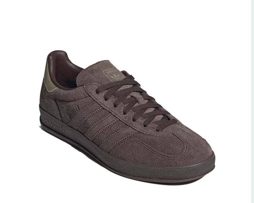 Adidas Gazelle Indoor Dark Brown semelle — semelle caoutchouc indoor