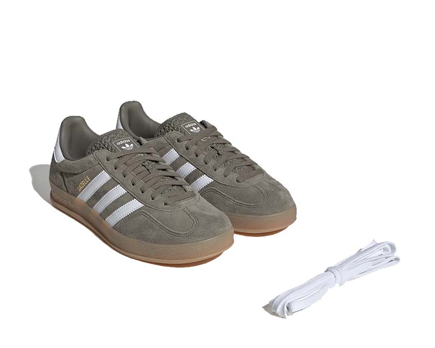 Adidas Gazelle Indoor Olive Strata semelle — semelle caoutchouc plate gomme