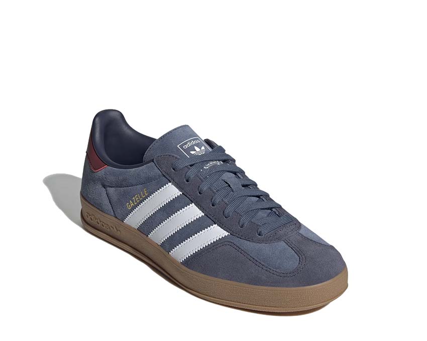 Adidas Gazelle Indoor Shadow Navy sole — flat navy rubber outsole