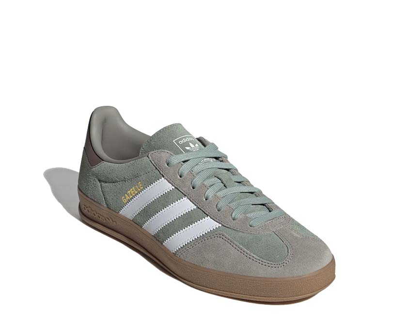 Adidas Gazelle Indoor Silver Pebble semelle — semelle caoutchouc plate lisse