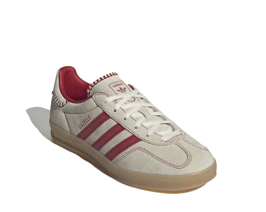 Adidas Gazelle Indoor W Beige Sohle — flache Gummisohle