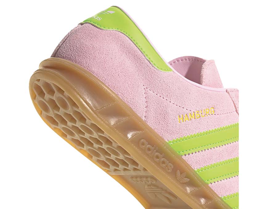 Adidas Hamburg W Clear Pink vue latérale — silhouette Hamburg classique