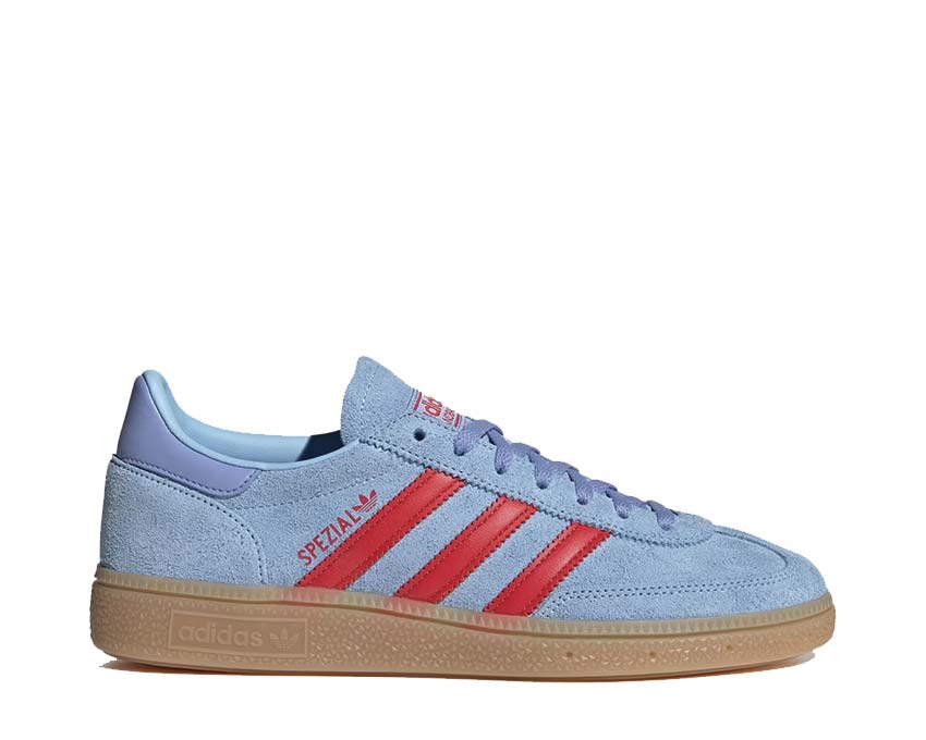 Adidas Handball Spezial Glow Blue — women's sneaker suede leather colorblock