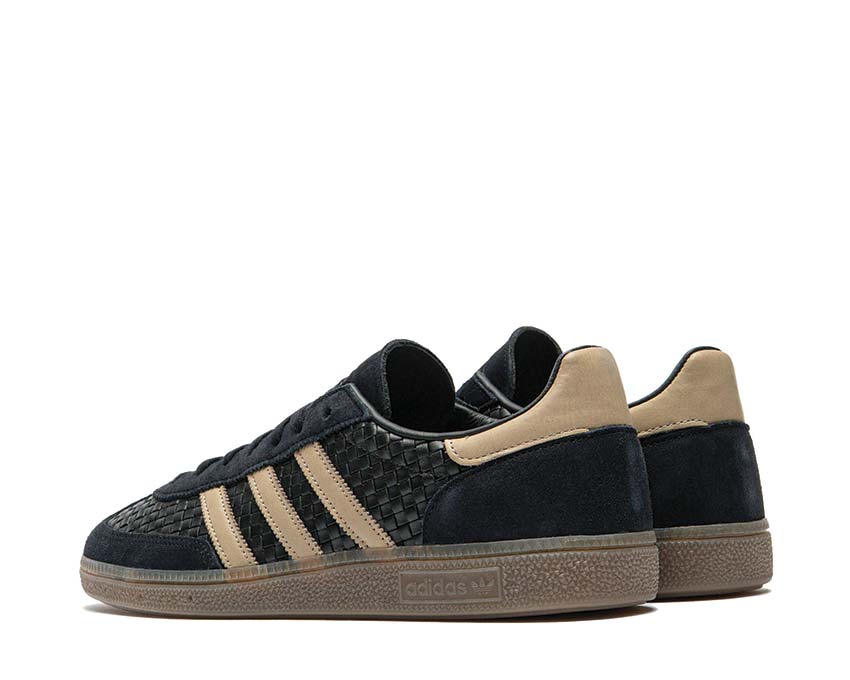 Adidas Handball Spezial Basket Weave Khaki Detail — Flechtgewebe-Obermaterial khaki