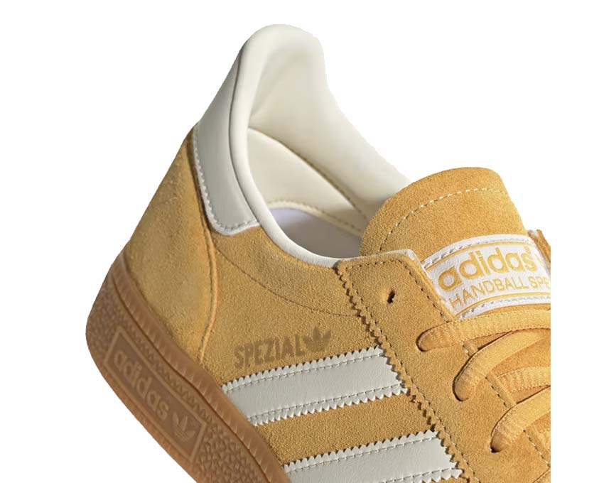 Adidas Handball Spezial Preloved Yellow Cream White Seitenansicht — gelb-cremefarbenes Niedrig-Profil
