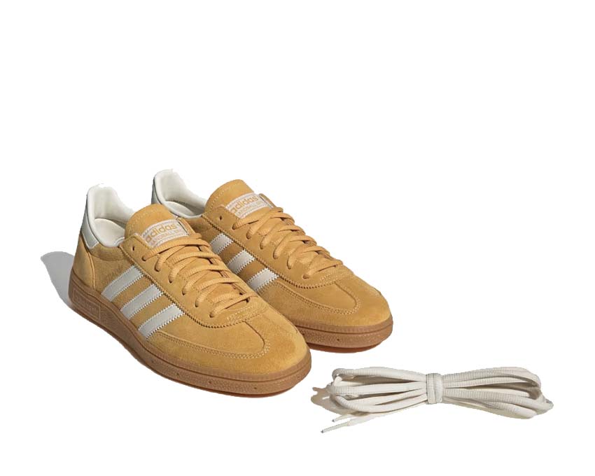 Adidas Handball Spezial Preloved Yellow Cream White Sohle — dünne Gummisohle Indoor