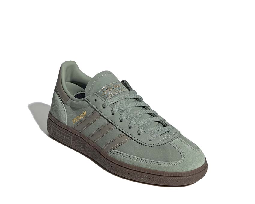 Adidas Handball Spezial W Silver Green semelle — semelle caoutchouc gomme plate
