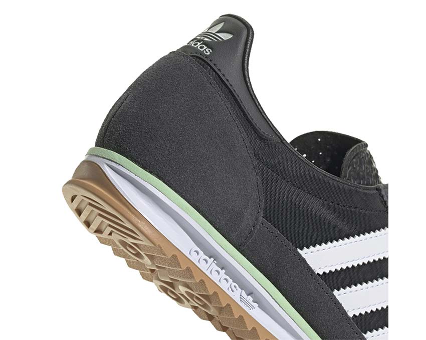 Adidas SL 72 OG W Core Black vista laterale — Three Stripes bianche