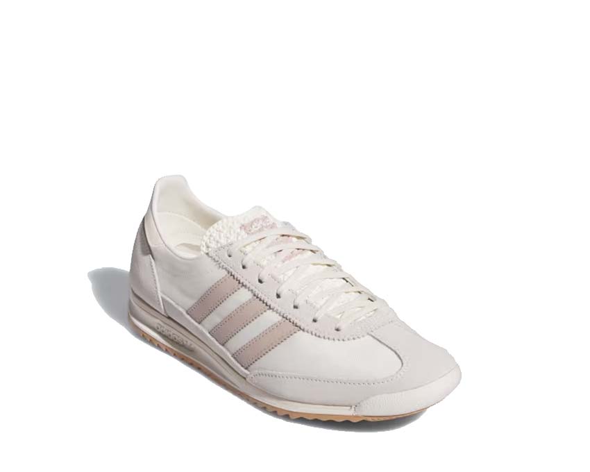 Adidas SL 72 OG W Off White Wonder Taupe vista lateral — silueta slim running años 70
