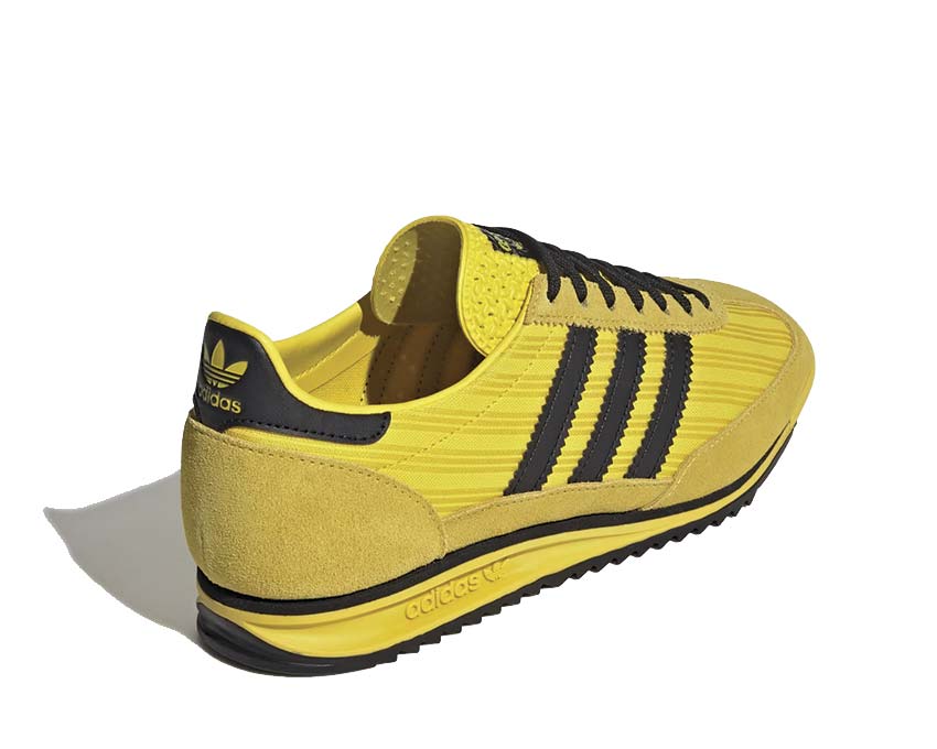 Adidas SL 72 OG W Yellow dettaglio — tomaia in pelle e mesh