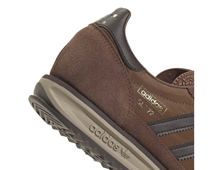 Adidas SL 72 RS W Dark Brown vista laterale — profilo vintage SL 72