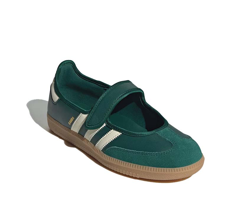 Adidas Samba Jane Collegiate Green suela — suela plana Gum firma Samba