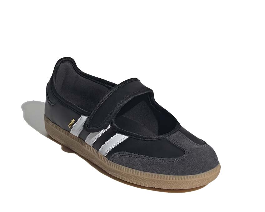 Adidas Samba Jane W Cloud White Carbon Sohle — natürliche beige Gummisohle