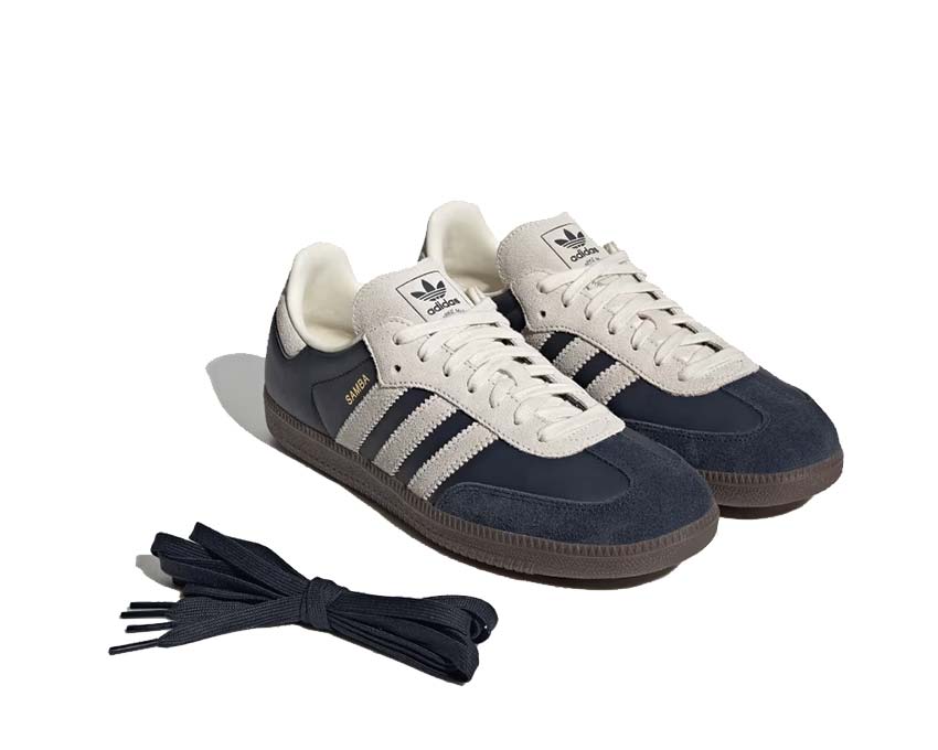 Adidas Samba OG Aurora Ink semelle — semelle gomme caoutchouc plate