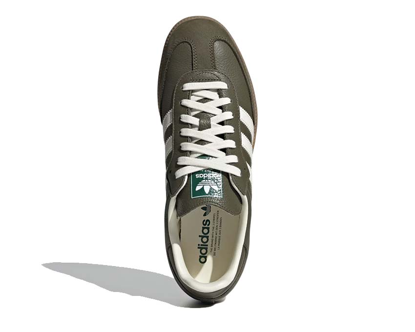 Adidas Samba OG Dark Khaki — vue arrière talon