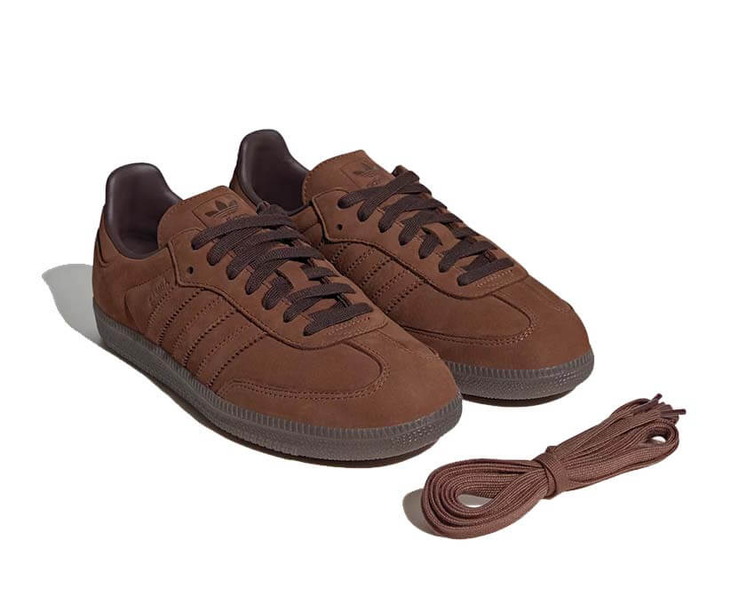 Adidas Samba OG Preloved Brown semelle — semelle gomme caoutchouc naturel