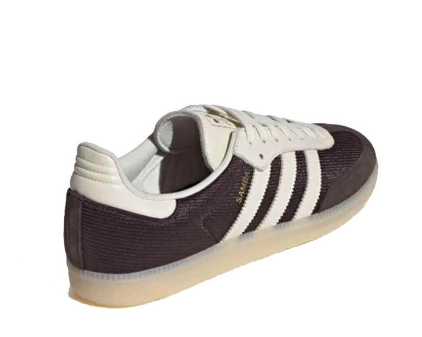 Adidas Samba OG Cloud White Gum détail — bout renforcé caoutchouc blanc