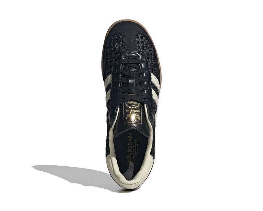 Adidas Samba OG W Core Black vue arrière — contrefort cuir noir