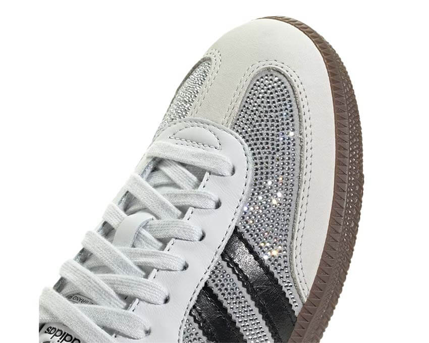 Adidas Samba OG W Crystal White vue latérale — silhouette emblématique T-toe