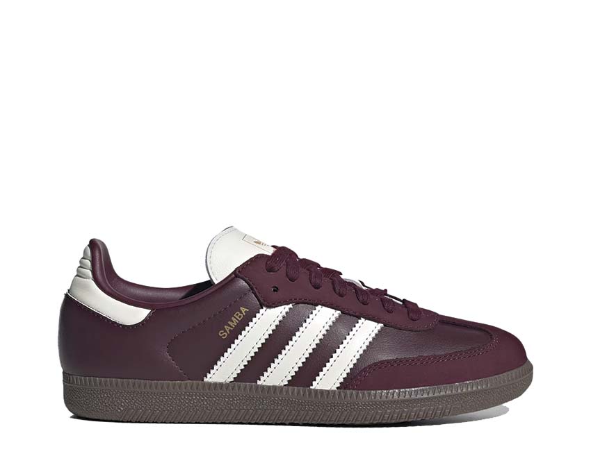 Adidas Samba OG W Maroon — women's vintage leather sneaker