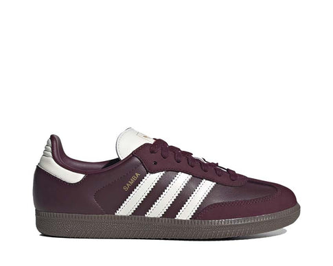 Adidas Samba OG W Maroon — women's vintage leather sneaker