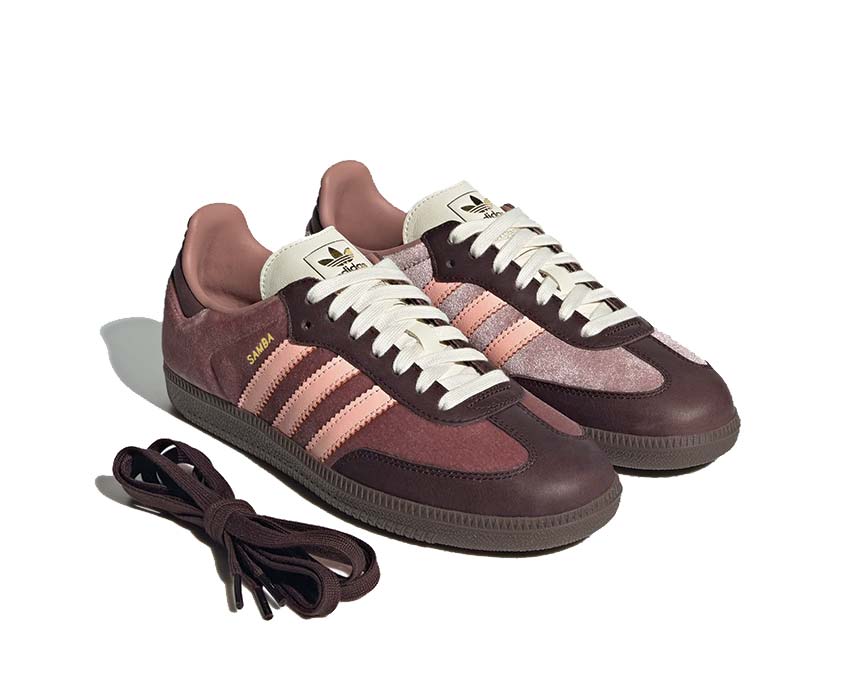 Adidas Samba OG W Warm Clay laterale — profilo iconico T-toe