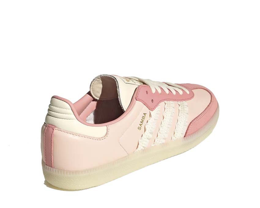 Adidas Samba OG W Wonder Mauve détail — embout T-toe cuir