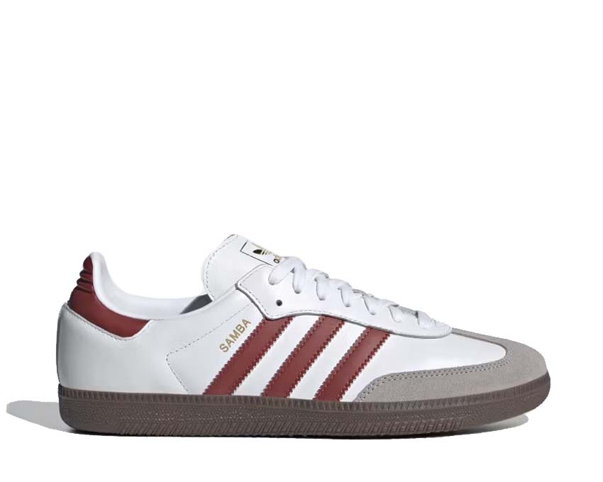 Adidas Samba OG White Preloved Ruby — unisex weiss rot Vintage Sneaker