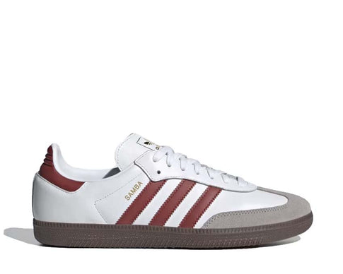 Adidas Samba OG White Preloved Ruby — unisex weiss rot Vintage Sneaker