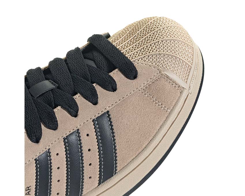 Adidas Superstar II Stone Khaki vue latérale — coquille orteil iconique