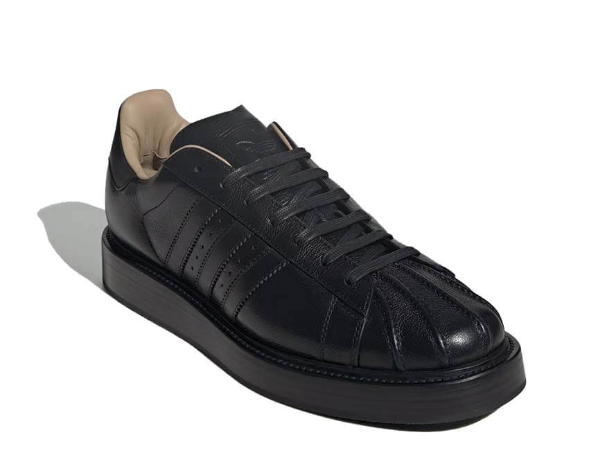Adidas Superstar Lux MIG Core Black semelle — semelle cuir et caoutchouc premium