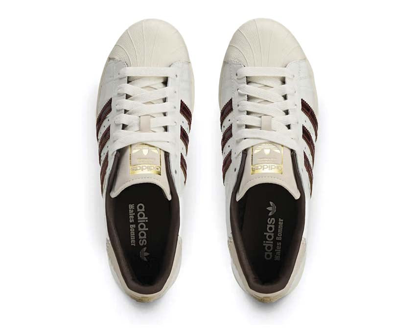 Adidas Superstar x Wales Bonner Blanco — vista trasera talón
