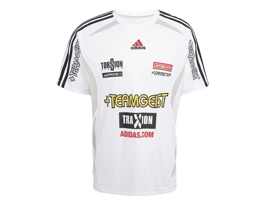 Adidas Teamgeist Moto Graphic Jersey White — maillot homme blanc graphique moto