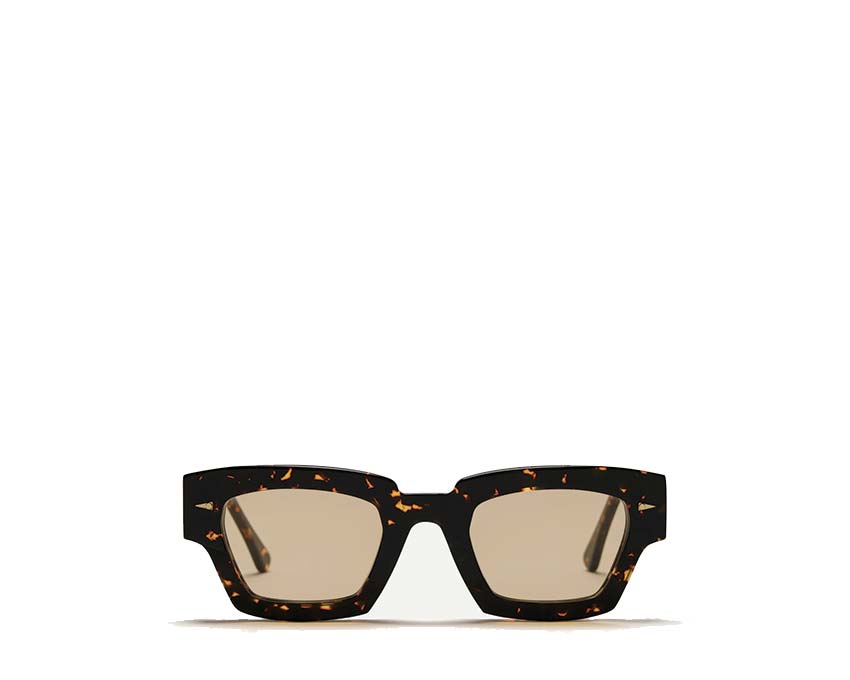 Ahlem Villette Yellow Turtle/Jaune — lunettes de soleil unisexe acétate écaille jaune