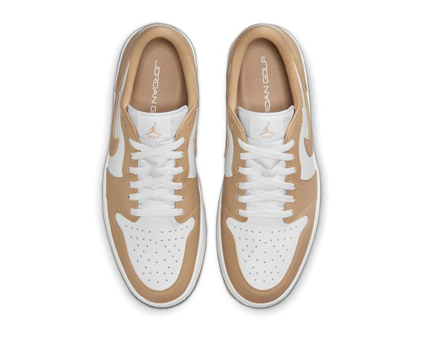 Air Jordan 1 Low G Linen — vue trois quarts lin golf Jordan 1 Low G