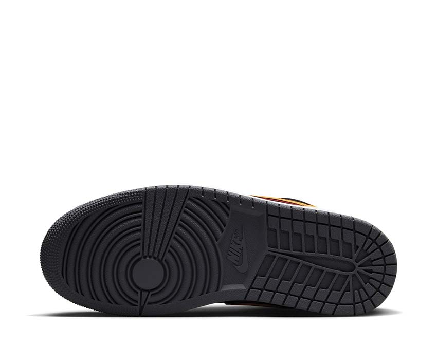 Jordan Air Jordan 1 Low SE Black Vivid Orange LT Graphite — vue de dessus