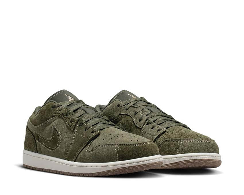 Air Jordan 1 Low SE Craft Cargo Khaki parte superior — tela caqui basketball culture OG